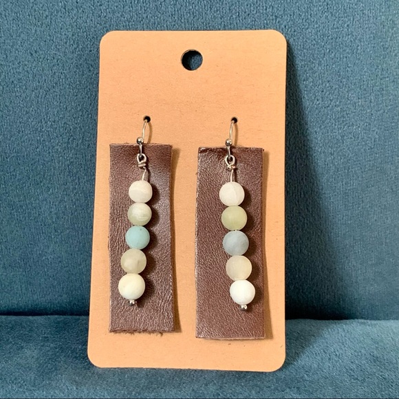 • HOST PICK! [Handmade] Amazonite Earrings • - Picture 3 of 12